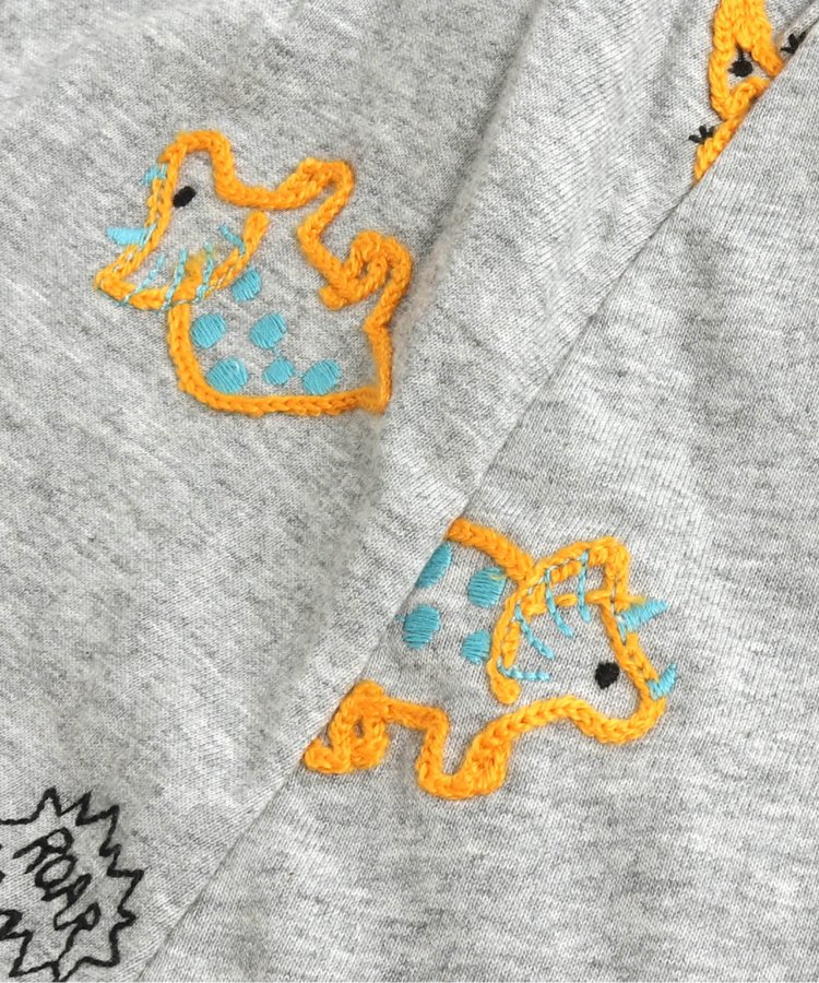 恐竜飛び刺繍柄サルエルパンツ 5分丈 - BIT'Z（ビッツ）｜F.O.KIDS