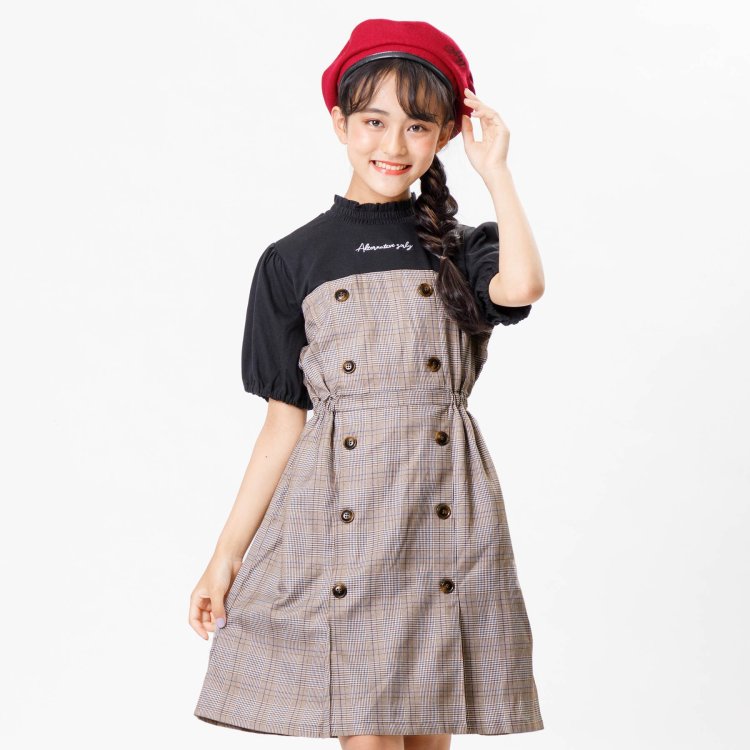 チェックドッキングワンピ Algy アルジー Algy アルジー 公式通販