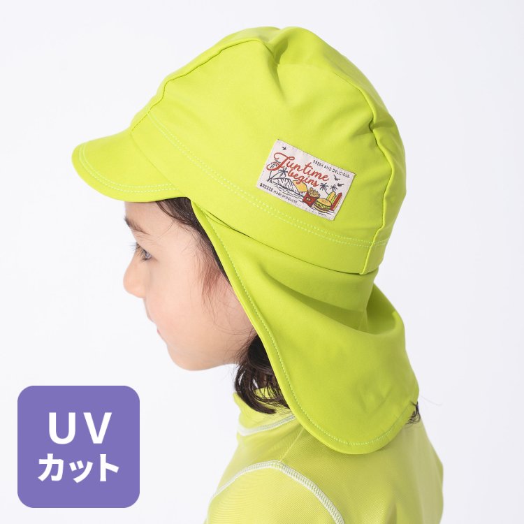 BREEZE ブリーズ UV コンパクトハット メッシュ キッズ ブラック 帽子