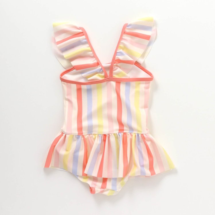 カラフルストライプ レオパードワンピース水着 Uvカット Breeze ブリーズ Breeze ブリーズ 公式通販