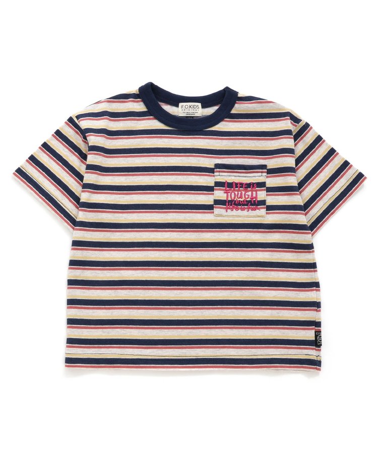 マルチボーダーBIGTシャツ - F.O.KIDS（エフ・オー・キッズ）｜F.O. 