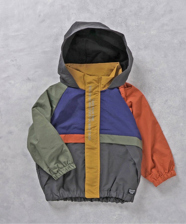 アウター Color Block padded 湧く anorak キッズ