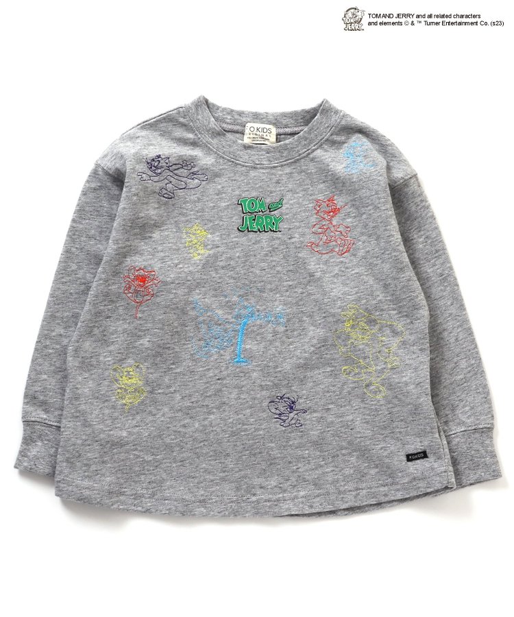 トムとジェリーコラボ モチーフ刺繍長袖Tシャツ - F.O.KIDS（エフ