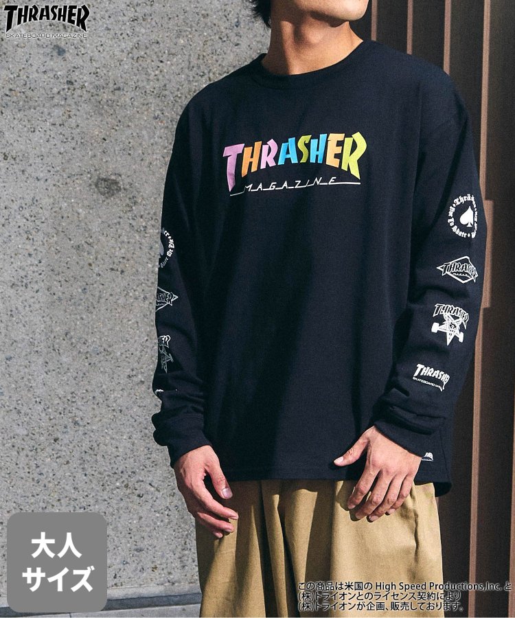 thrasher t トップ シャツ 長袖