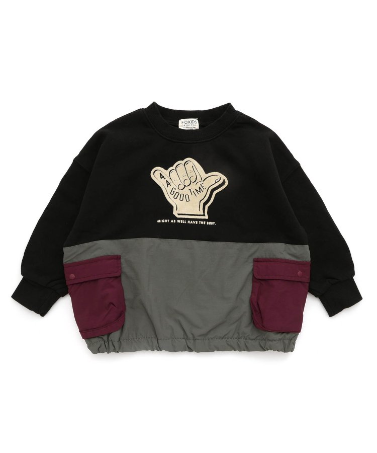 素材切替サイドポケットトレーナー - F.O.KIDS（エフ・オー・キッズ  