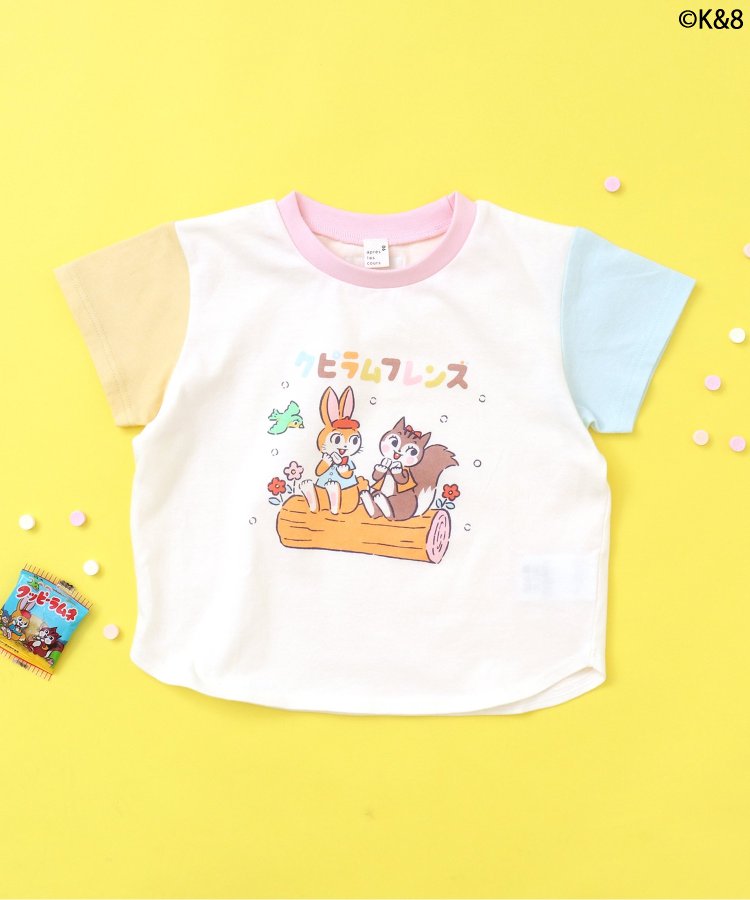 クピラムフレンズ 2柄Tシャツ - apres les cours (アプレレクール