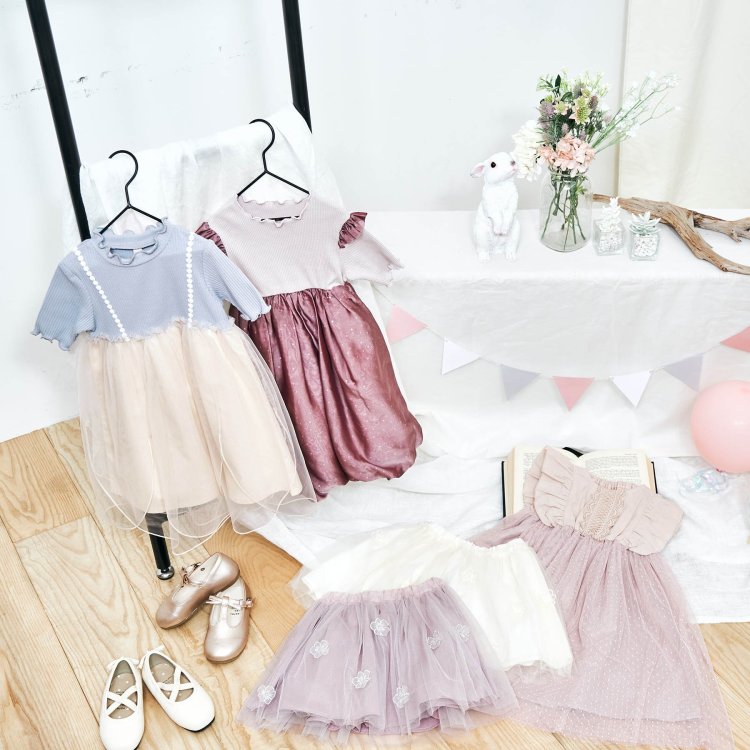 花びらチュールレイヤードワンピース Apres Les Cours アプレレクール Apres Les Cours アプレレクール 公式通販