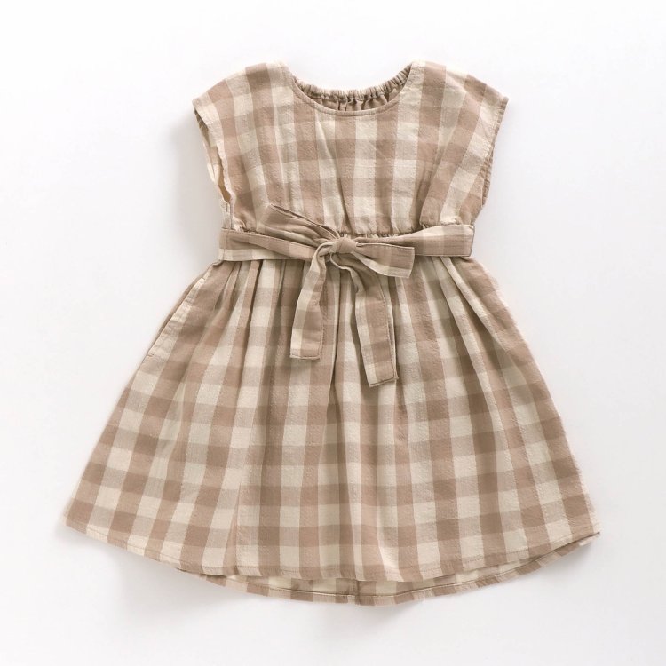 Web限定 お花 チェック柄ショート丈ワンピ Apres Les Cours アプレレクール Apres Les Cours アプレレクール 公式通販