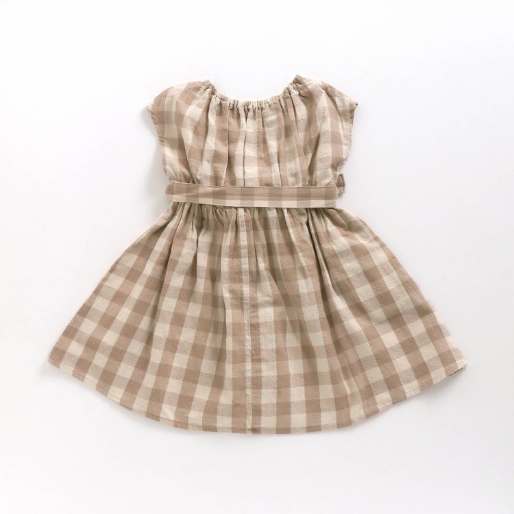 Web限定 お花 チェック柄ショート丈ワンピ Apres Les Cours アプレレクール Apres Les Cours アプレレクール 公式通販