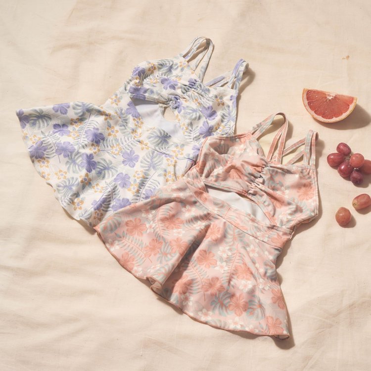 トロピカル柄ワンピース水着 Apres Les Cours アプレレクール Apres Les Cours アプレレクール 公式通販