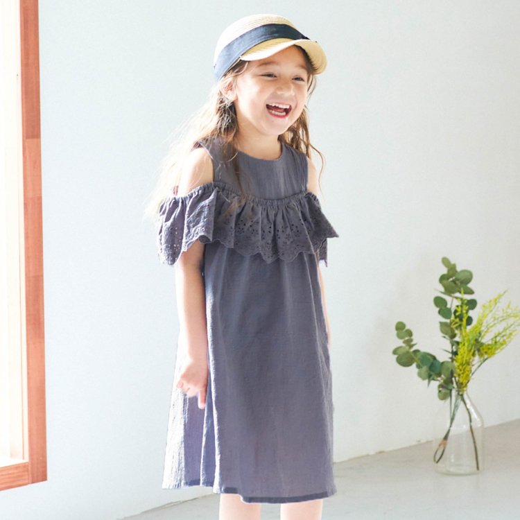 Web限定 スカラップ刺繍オフショルワンピース Apres Les Cours アプレレクール Apres Les Cours アプレレクール 公式通販