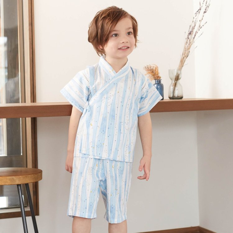 天の川ストライプ甚平セット Apres Les Cours アプレレクール Apres Les Cours アプレレクール 公式通販