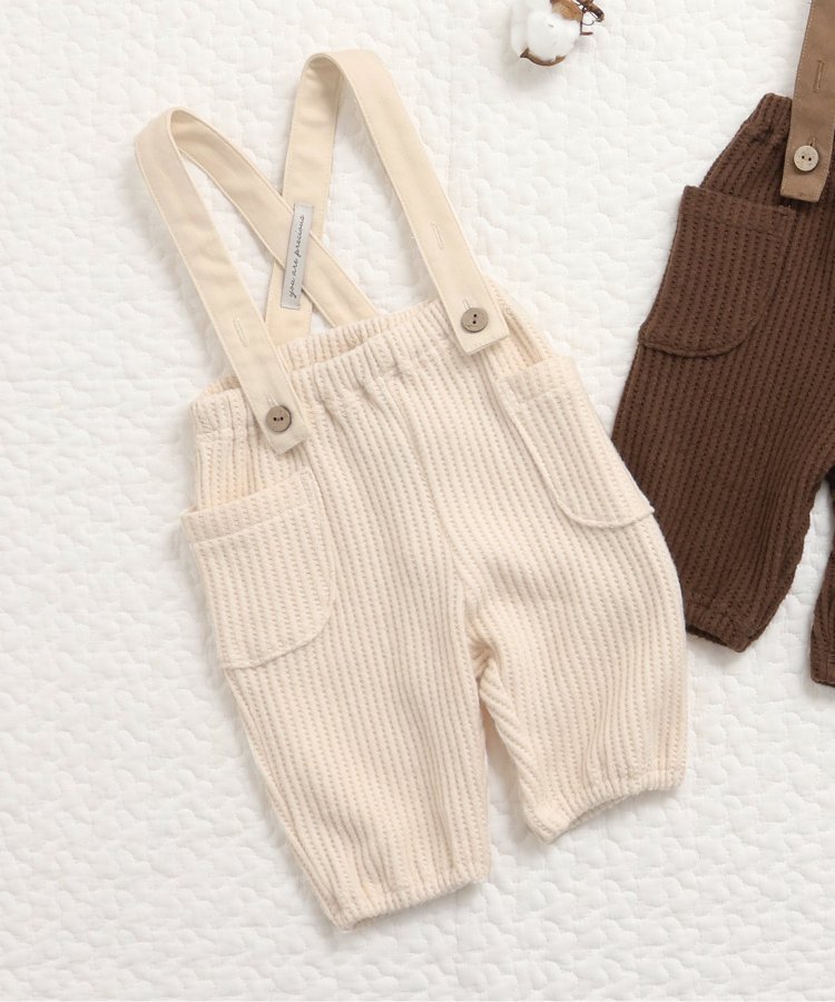 サスペンダー付きワッフルパンツ - apres les cours (アプレレクール  