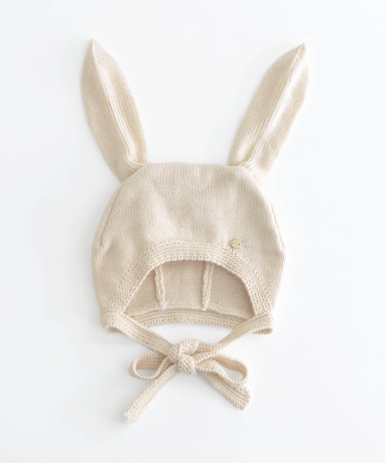 BABY うさみみボンネット 白 オフ白 baby,うさみみボンネット オフ白