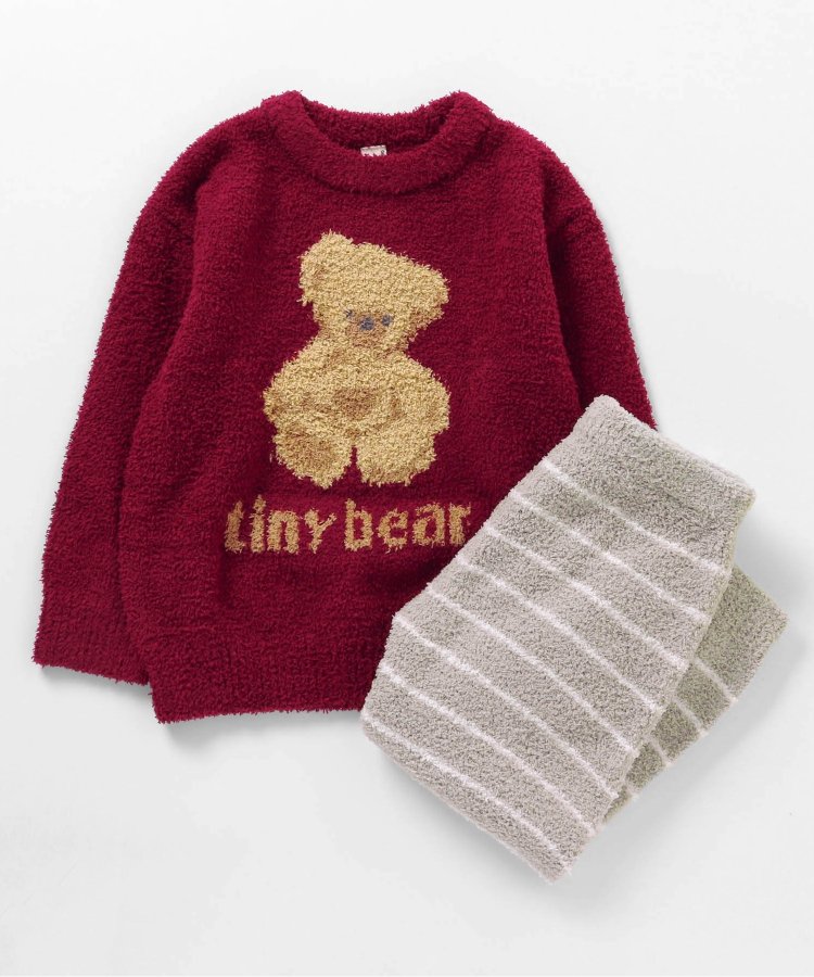 tiny bear もこもこセットアップ_ウォッシャブル - apres les cours