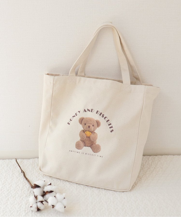Tiny Bear 転写トートバッグ Apres Les Cours アプレレクール Apres Les Cours アプレレクール 公式通販