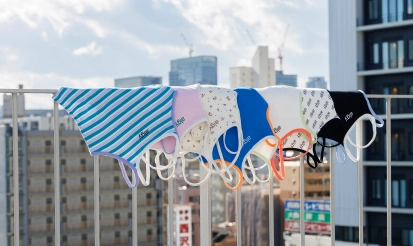 アソートタンタケリブキャミとマルチボーダータンタケリブキャミの置き画