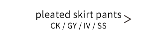 pleated skort CK / GY / IV / SS