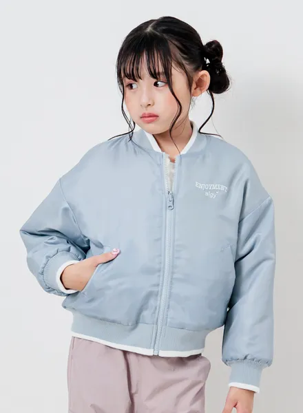 リバーシブルブルゾン　グレー