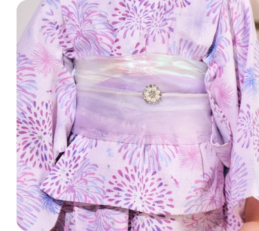 ビーズ帯かざり