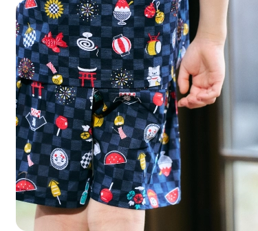 ポケットが便利な甚平