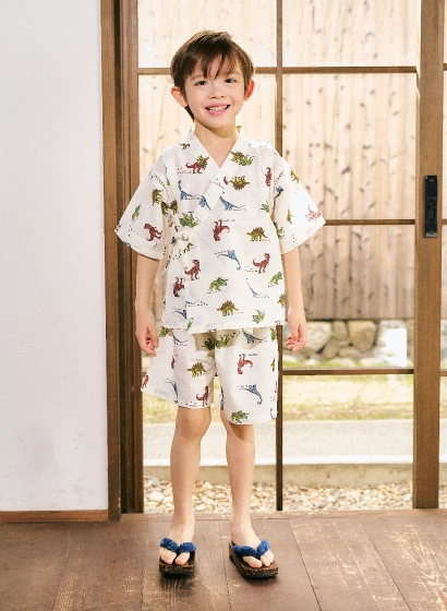 きょうりゅう柄・男の子用甚平