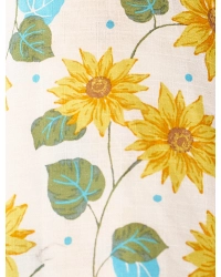 アイボリーのひまわり柄