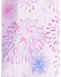 ピンクの花火柄