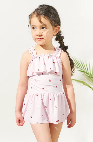 さくらんぼ・ひまわり・ハート柄ワンピース水着