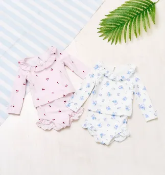 ラッシュガード付きフリル水着