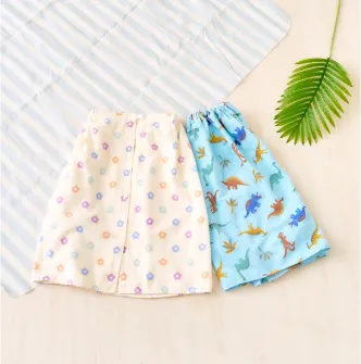 バイカラー・総柄日よけ付きスイムキャップ