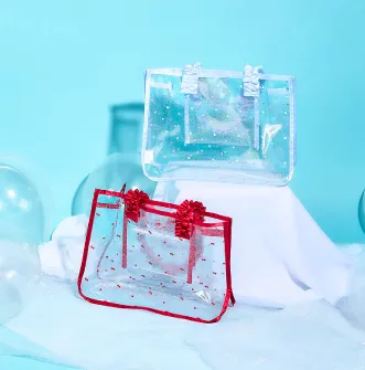 さくらんぼ・ハート柄フリルスイムバッグ