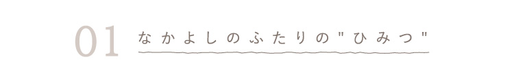 ①なかよしのふたりのひみつ