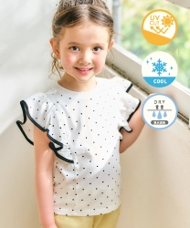 パイピングフリルトップスのモデル画像