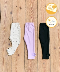裾リボンUVカットレギンスの置き画
