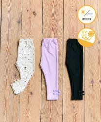 裾リボンUVカットレギンス