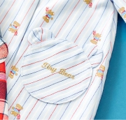 tiny bear ストライプ＆チェックワンピースのポケット部分の商品置き画像