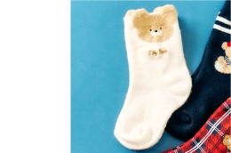 tiny bear 3柄アソートソックスの商品置き画像