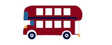 ロンドンバスのイラスト