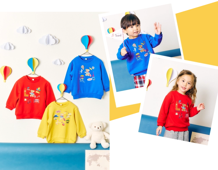 tiny bear 3柄CITYモチーフトレーナーの画像