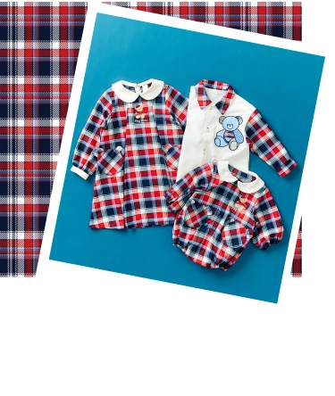 チェックリンクコーデの画像