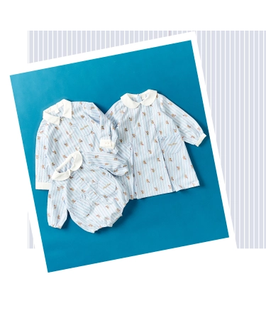 ストライプリンクコーデの画像