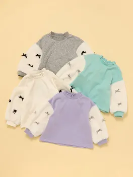 裏シャギーファーリボントレーナー