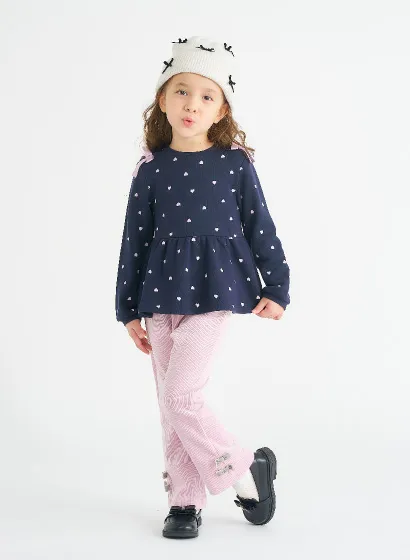 リボンニットコールきゅんパンツ