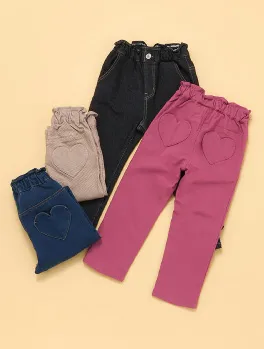 裏起毛ハートポケットきゅんパンツ