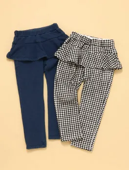 裏シャギーペプラム/7days Style pants