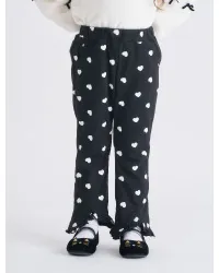 ハート・花柄裾フリルきゅんパンツ