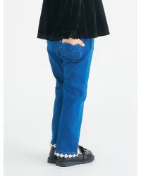 裏起毛ハート・お花ポケットフレアきゅんパンツ