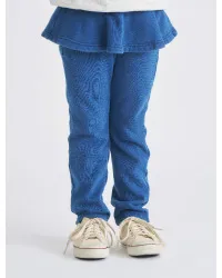 フリルリブニット