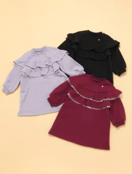 裏シャギーフリルワンピース